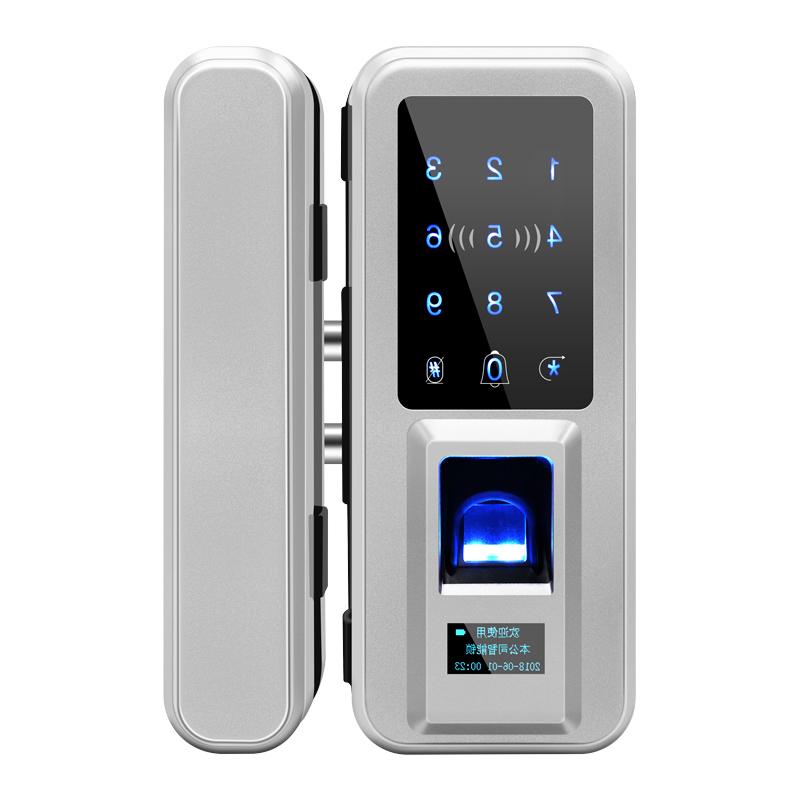 智能玻璃门密码锁 遥控刷卡门锁